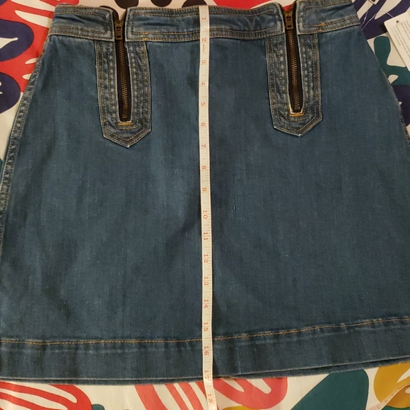 Anthropologie Jean skirt 10 - Picture 10 of 11